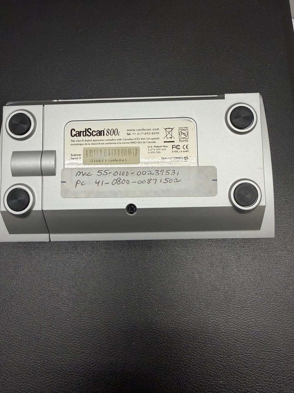 CardScan 800c Color Business Card Scanner - Picture 2 of 5